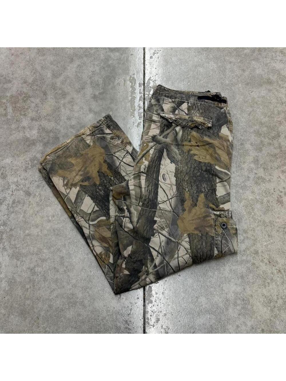 vintage realtree camo relaxed baggy fit cargo pants size 36 x 30